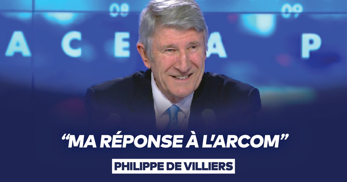 Ma réponse à l'#Arcom. #FaceAPhilippeDeVilliers #FADV #CNews Eliot Deval Geoffroy Lejeune