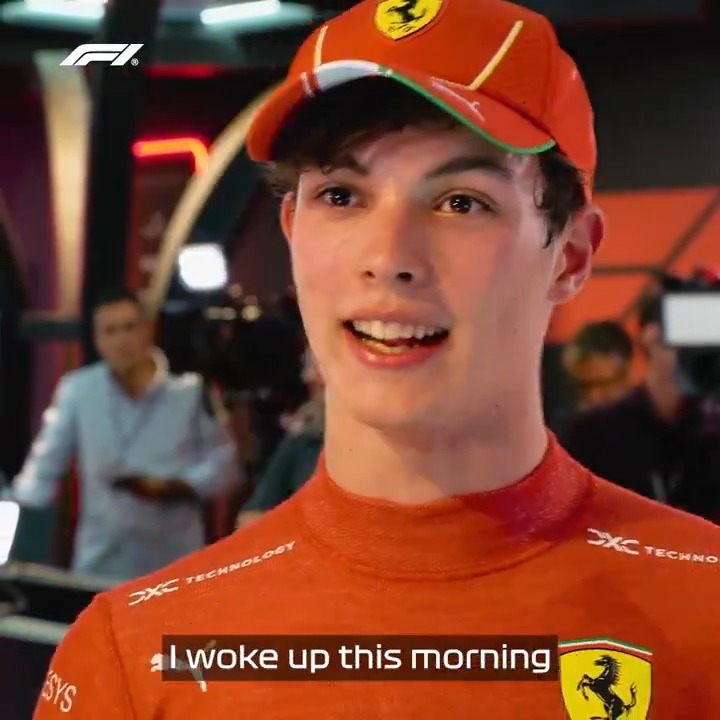 A day that will forever be etched in Ollie Bearman's memory 😊 And it's another "pinch me" day on Saturday! #F1 #SaudiArabianGP