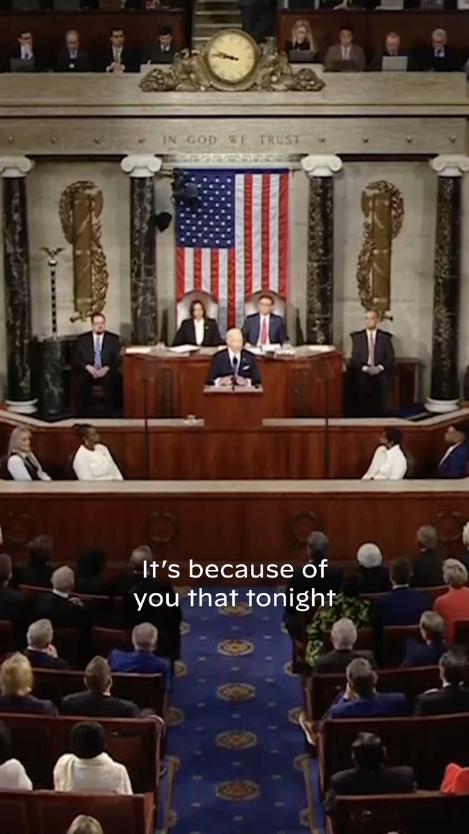 It’s because of you that we can proudly say the State of our Union is strong and getting stronger.