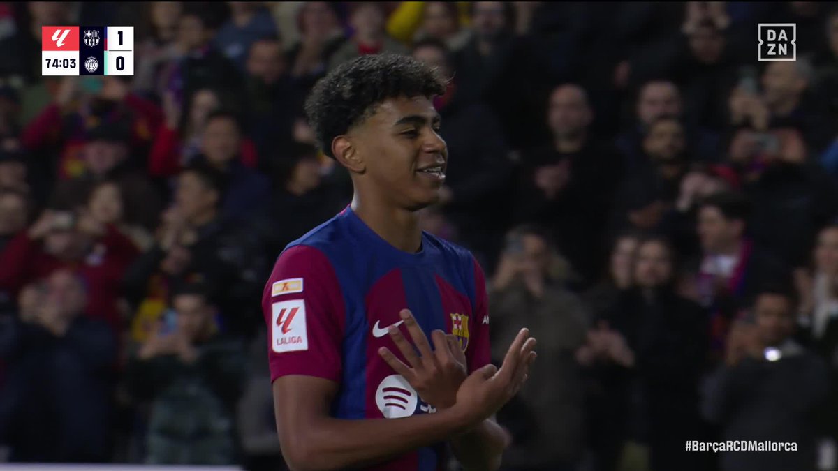 Magic Yamal ✨ Lamine, el niño de las ilusiones en Can Barça. El niño que hace de un gol una obra de arte 🔵🔴 #LALIGAenDAZN ⚽