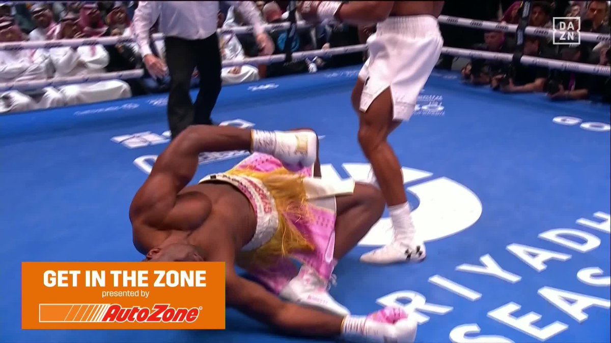 A truly destructive performance from Anthony Joshua 💣 AutoZone | #JoshuaNgannou | #KnockoutChaos | #RiyadhSeason