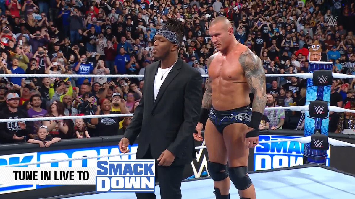 🐍 RKO to ksi! 🐍 Randy Orton just crashed Logan Paul's DrinkPrime celebration! #SmackDown