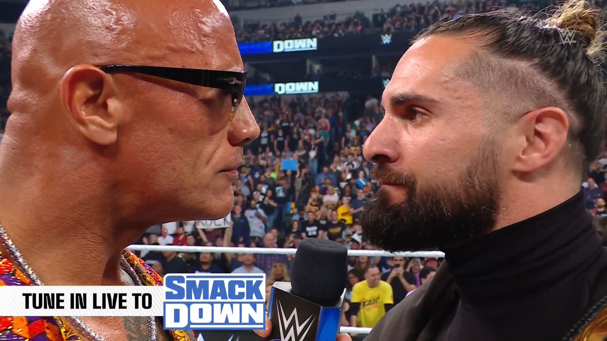 "WE ACCEPT!" 😤 Seth Rollins is tired of hearing Dwayne Johnson talk and lets him know that he and Cody Rhodes accept #TheBloodline's #WrestleMania challenge! 🔥🔥🔥 #SmackDown