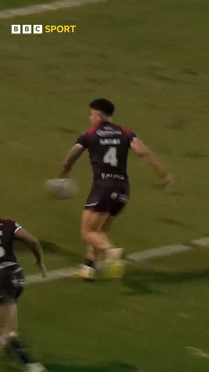 That is flicking brilliant, Tim Lafai ๐ The try that secured Salford Red Devils ๐น' first win at St Helens since 1980! #BBCRL | Betfred Super League
