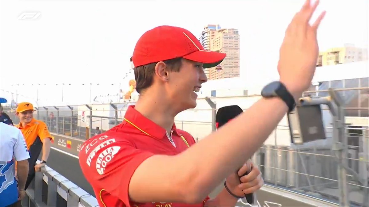 Ollie's PREMA are cheering him all the way today! 😍 #F1 #SaudiArabianGP