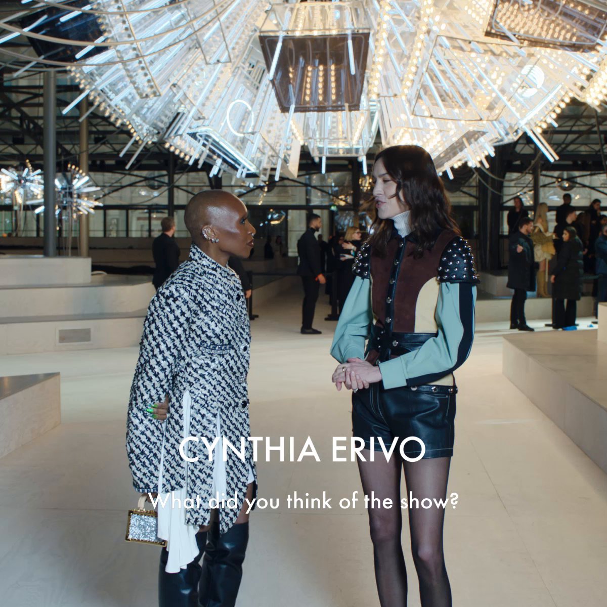 Women’s Fall-Winter 2024 Show. House Ambassadors #CynthiaErivo, #LiuYifei, and #Hyein share their impressions of Nicolas Ghesquiere's #LVFW24 collection with host #AlexaChung at the Cour Carrée du Louvre in Paris. Watch the full show at #LouisVuitton