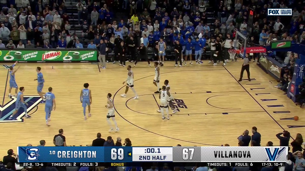 Nova came all the way back from down 24 just to lose with .1 left. The agony of March. #23 Barstool Bluejays