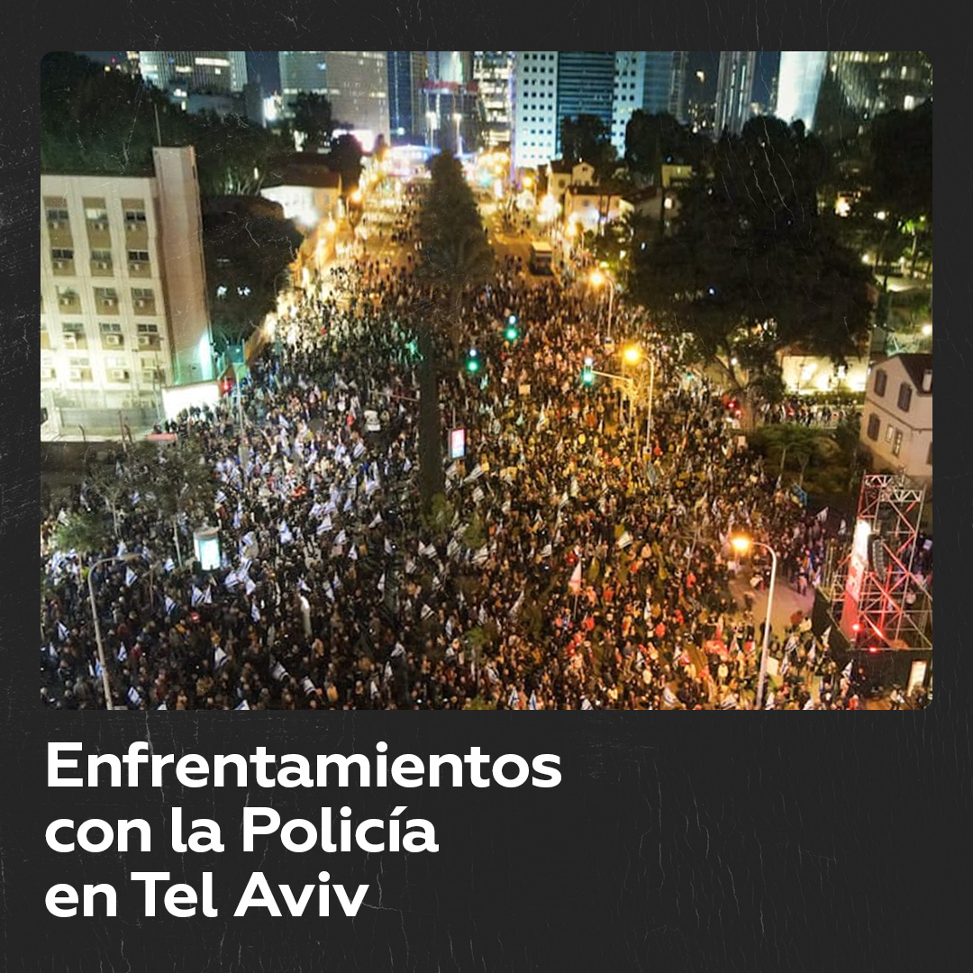 Miles de israelíes salieron a la calle este sábado 9 de marzo exigiendo la dimisión inmediata del gobierno liderado por Benjamín Netanyahu y la convocatoria de elecciones anticipadas.