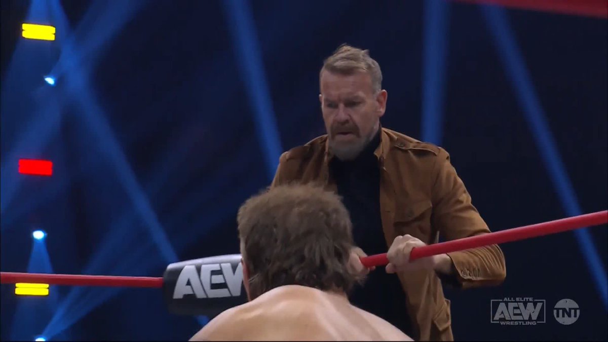 Whatever is in that box has the TNT Champion Christian Cage in shock! Watch #AEWCollision on TNT! Adam Copeland | Jay 'Christian' Reso
