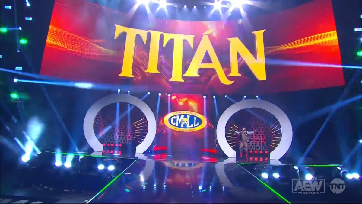 The CMLL World Welterweight Champion Titán makes his #AEW debut right now Watch #AEWCollision on TNT! Titan