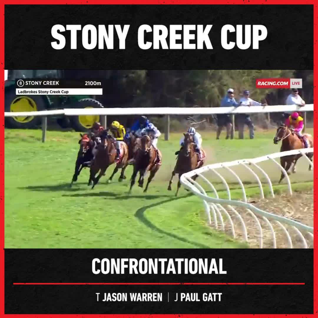 It's Confrontational's Stony Creek Cup ๐ Well done to everyone involved ๐ Jason Warren Racing