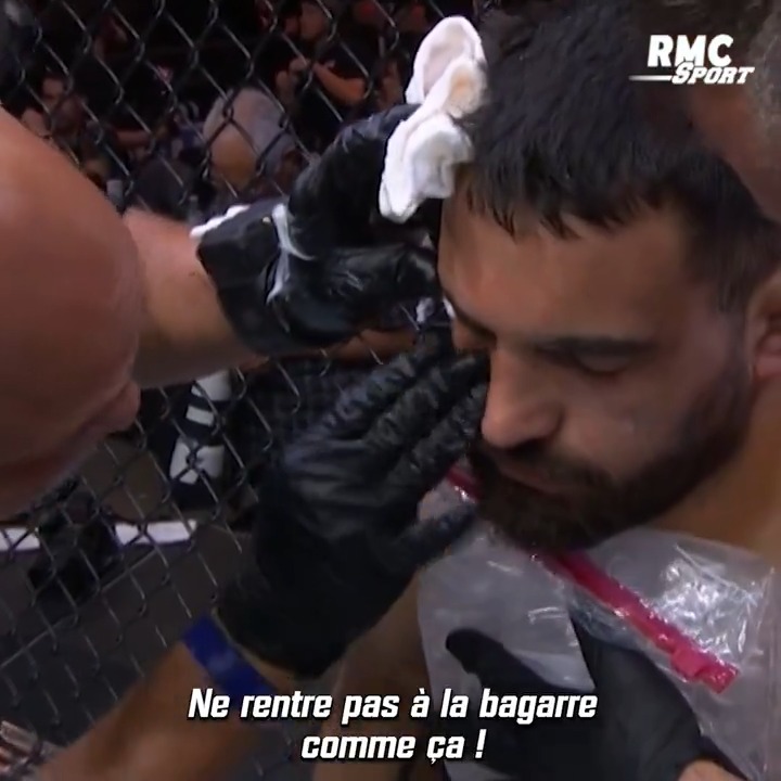 Daniel Woirin avait prévenu Benoît St-Denis entre le premier et deuxième round 😔 #UFC299