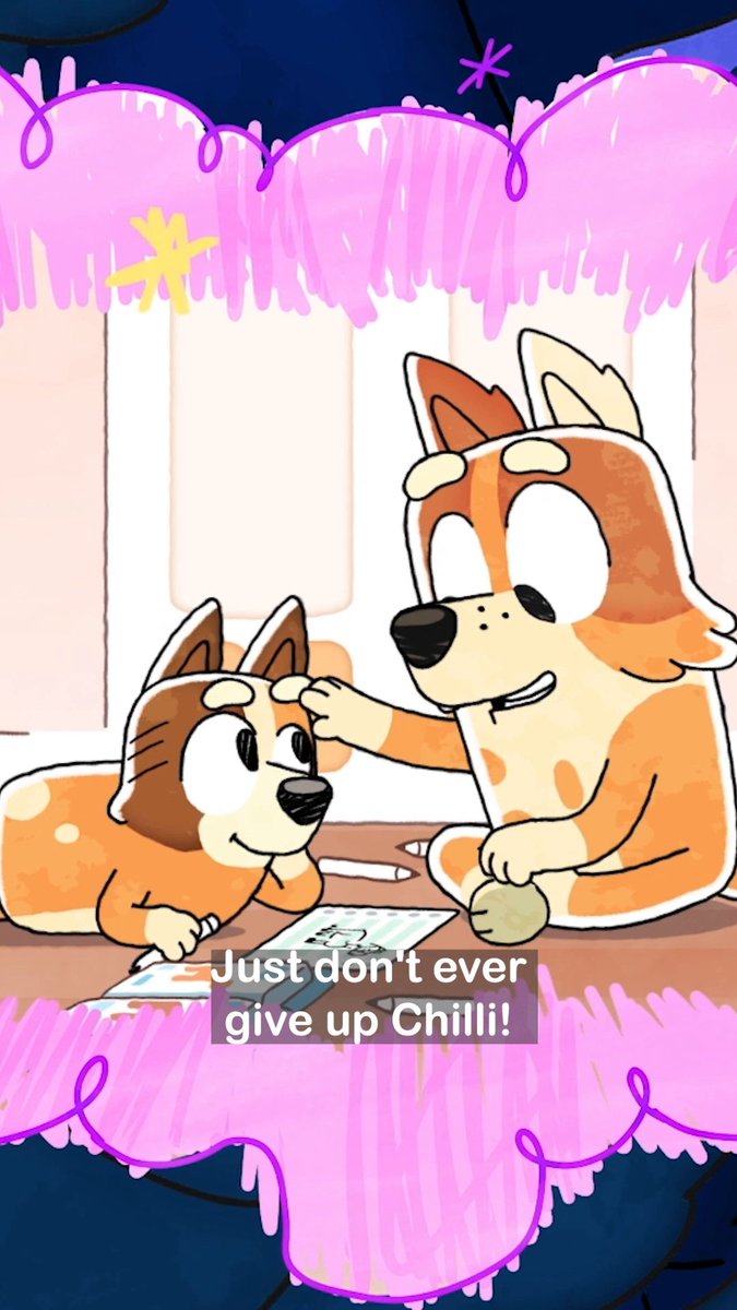 Just don't ever give up 🧡 #Bluey #MothersDayUK