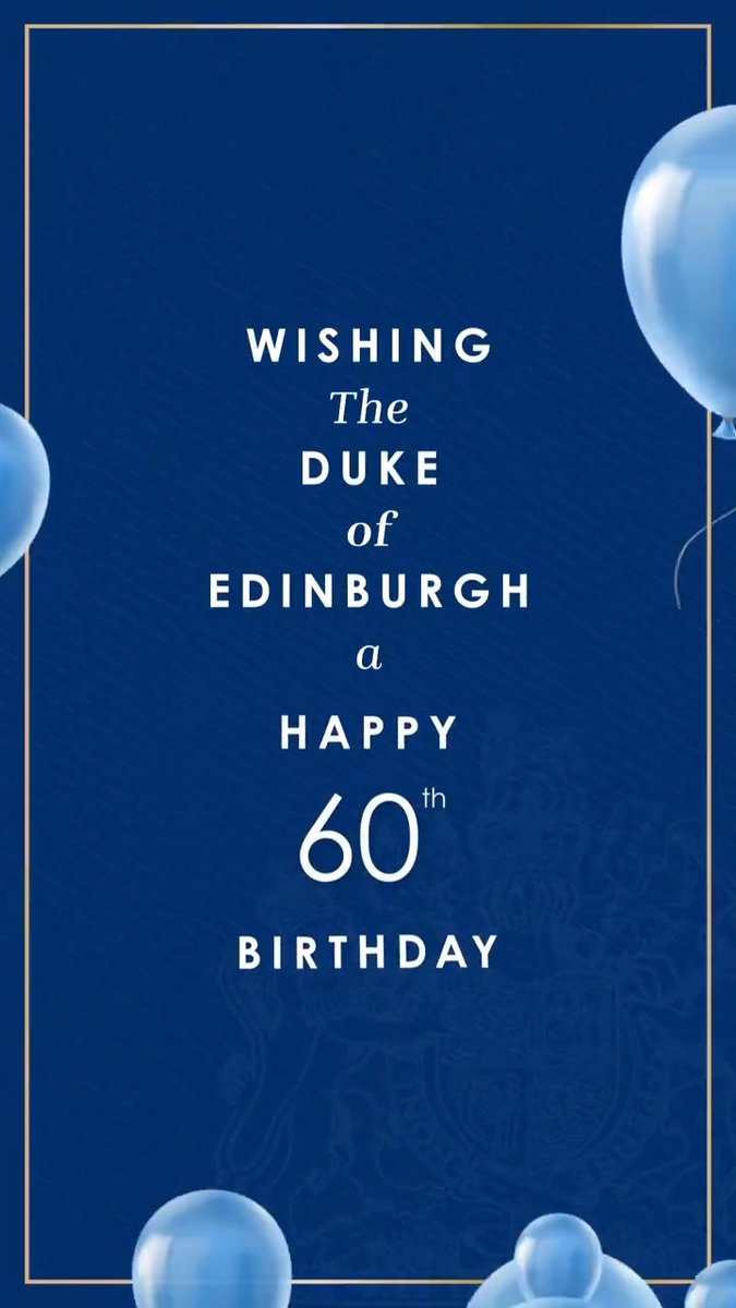 🎂🎈 Wishing The Duke of Edinburgh a very happy 60th birthday today!