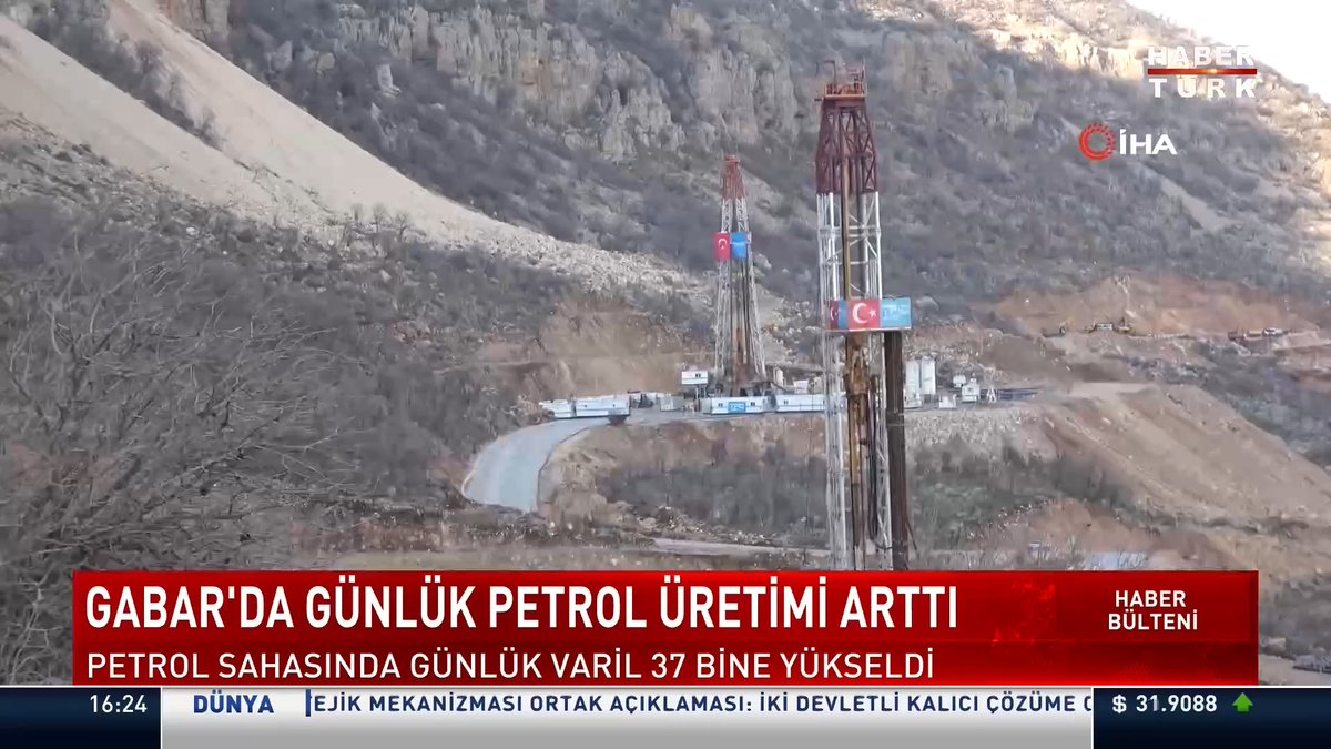 Gabar'da günlük petrol üretimi arttı... Petrol sahasında günlük varil 37 bine yükseldi.