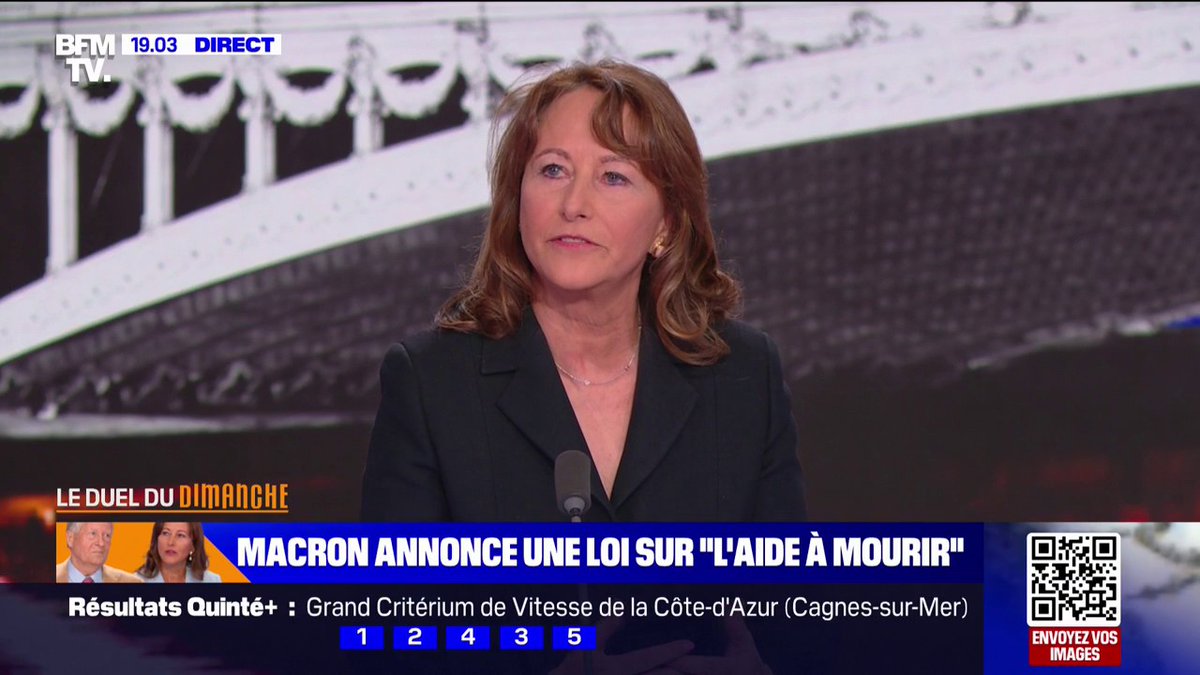 Aide à mourir: "On aurait tellement besoin d'une loi sur l'aide à vivre", affirme Ségolène Royal