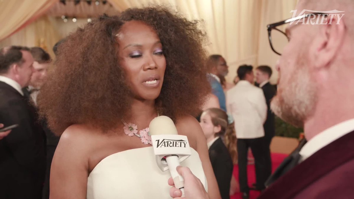 #AmericanFiction star Erika Alexander sends an emotional message to her mother on the #Oscars red carpet. | Variety On the Carpet presented by DIRECTV