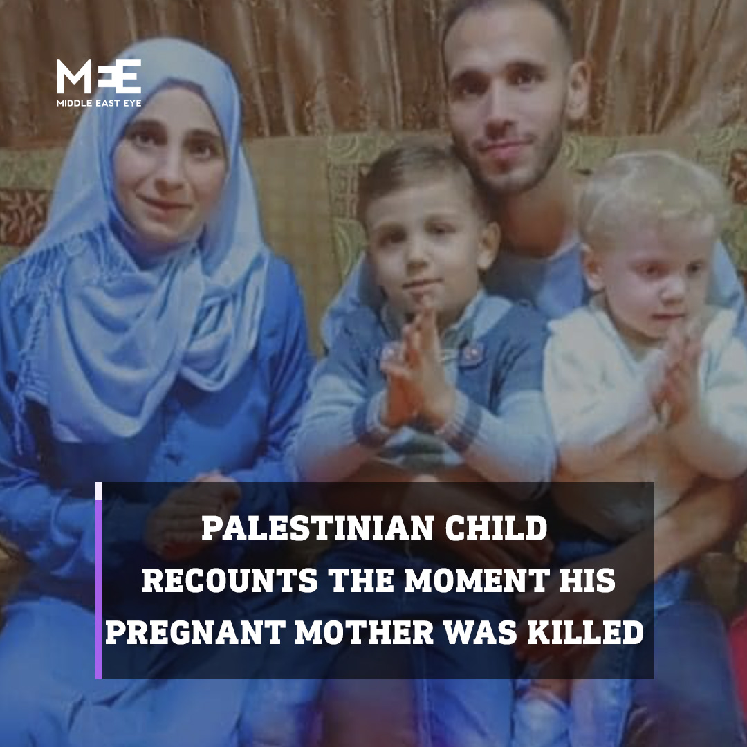 “(Israeli soldiers) shot my mother in her stomach. She was pregnant, in the seventh month.” Palestinian child Faisal al Khaldi recalls the moment that Israeli soldiers came to their home as he was preparing to go to school and killed his mother in front of him in Gaza City.