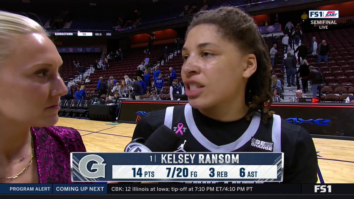 Georgetown women’s basketball lost its head coach, Tasha Butts, to cancer at the age of 41 in October. This team has played for her all year. They were picked 10th in the Big East. The Hoyas are going to the conference title game for the first time ever.