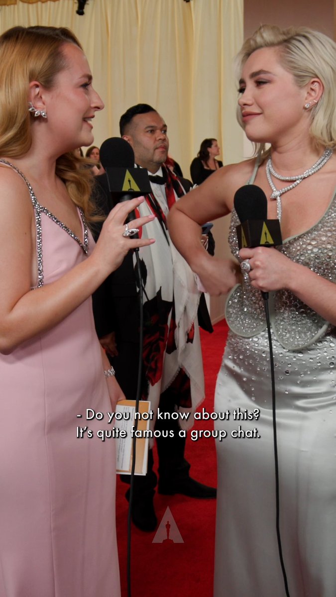 Is Florence Pugh in the Oppenhomies group chat? #Oscars Ambassador Amelia Dimoldenberg (Amelia Dimoldenberg) investigates.