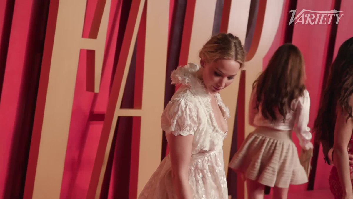 Jennifer Lawrence at Vanity Fair’s #Oscar after-party.