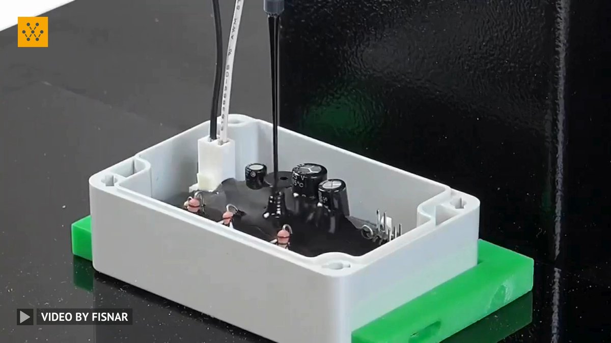 Encapsulating PCBs and their components in a protective material, often resin or silicone, is a vital procedure known as PCB potting. Its main objective is to shield electronics from environmental hazards like moisture, dust, chemicals, and mechanical strain. Video: Fisnar
