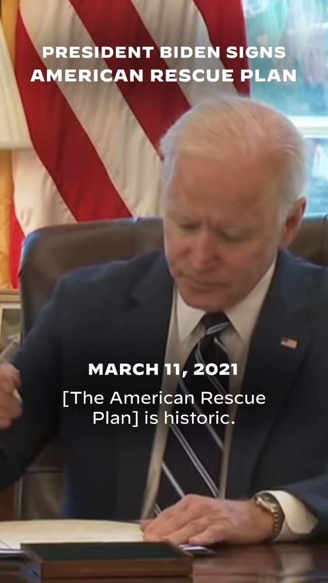 Three years ago today, I signed the American Rescue Plan into law. It was the start of America’s comeback—the pandemic no longer controls our lives and we are building an economy from the middle out and the bottom up, not the top down.