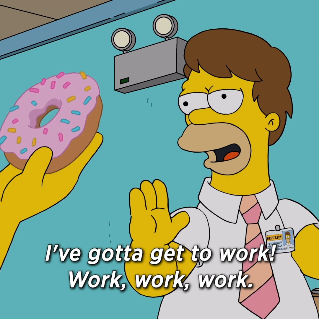 me to my boss: "time to build my future with the power of work! 😁"
