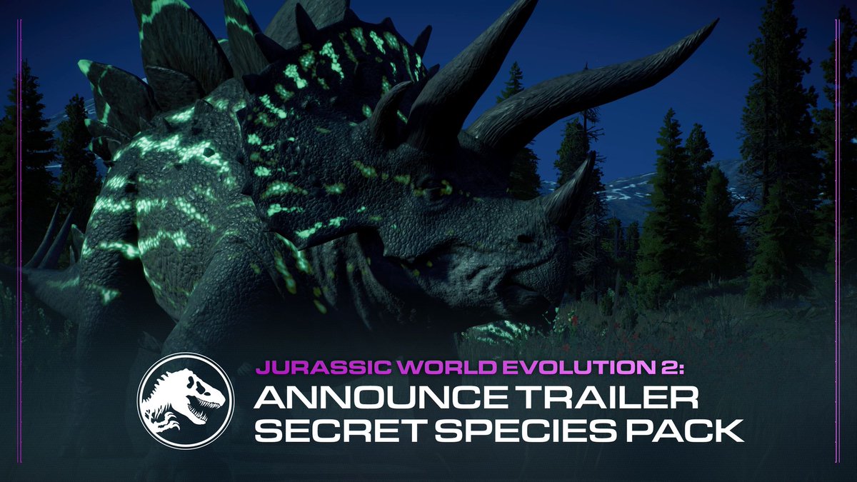 Showcase four new bioengineered hybrid dinosaurs in your parks with Jurassic World Evolution 2: Secret Species Pack! Coming Wednesday 13 March 2024!