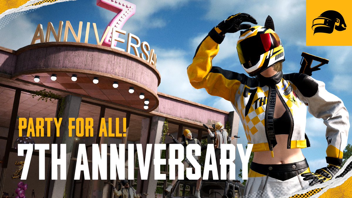 PUBG's 7th Anniversary Party is just around the corner, and we've got a sneak peek of what's in store for everyone! 🎁 Make sure you don't miss out! 🥳 #PUBG7YEARS #PUBG #BATTLEGROUNDS