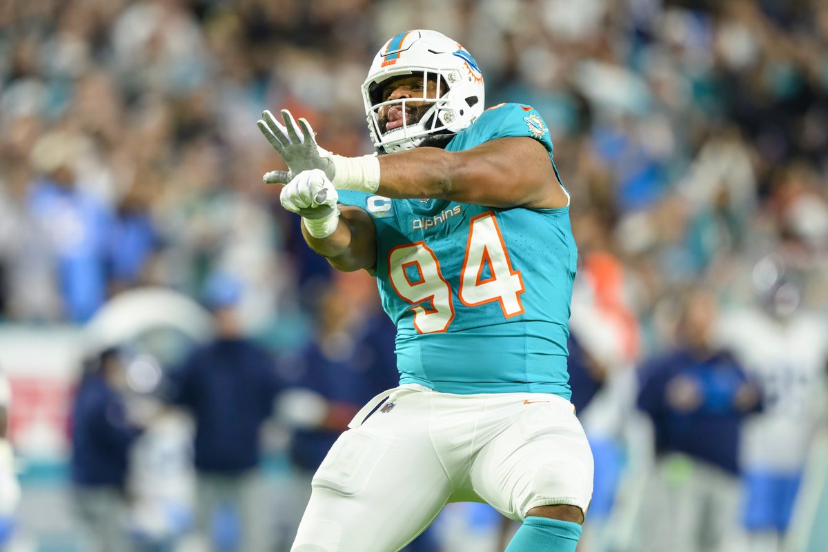AFC West QBs now have to see Christian Wilkins twice a year 😅 @raiders
