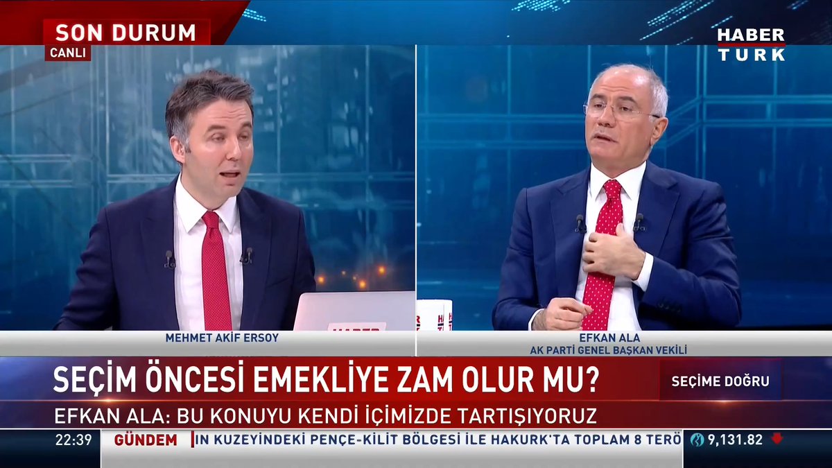 Seçim öncesi emekliye zam olur mu? 1 Nisan sonrası Türkiye'yi ne bekliyor? AK Parti Genel Başkan Vekili Efkan Âlâ #SeçimeDoğru'da değerlendirdi.