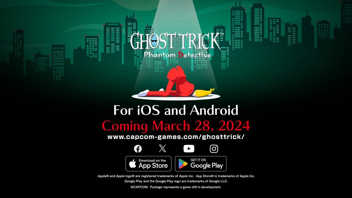 Trace complete! Ghost Trick: Phantom Detective, the cult classic mystery game from Ace Attorney creator Shu Takumi, is being revamped for iOS and Android on March 28! 👻