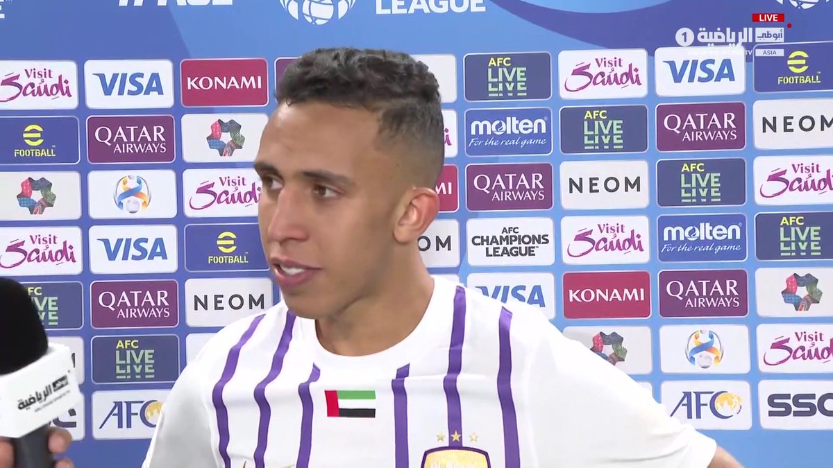 "هذا الانتصار هو أفضل هدية في يوم ميلاد #محمد_بن_زايد " شاهد تصريحات النجم سفيان رحيمي الذي غالبته الدموع بعد التأهل التاريخي #النصر_العين #دوري_أبطال_آسيا