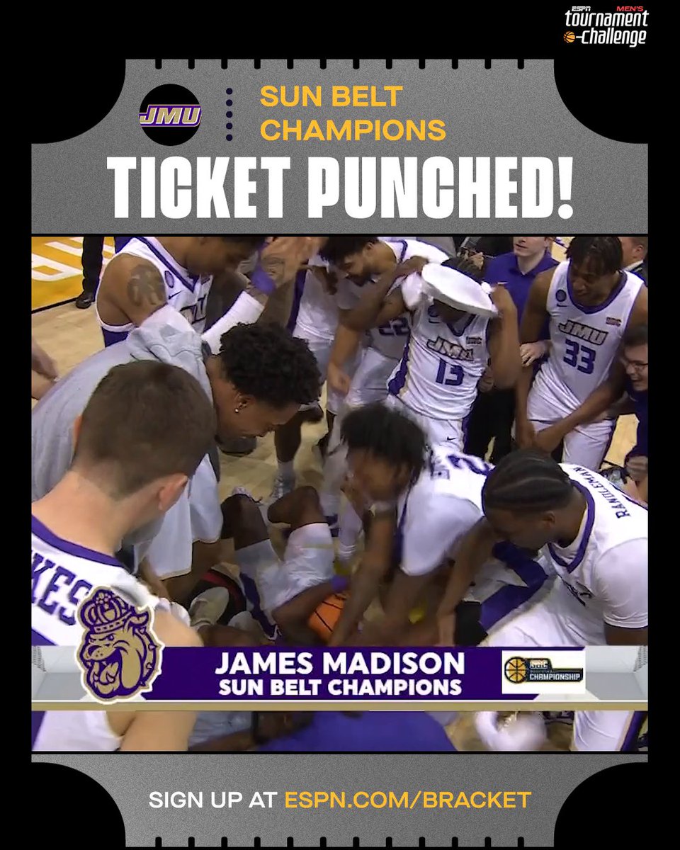 JMU IS GOING DANCING FOR THE FIRST TIME IN 11 YEARS‼️