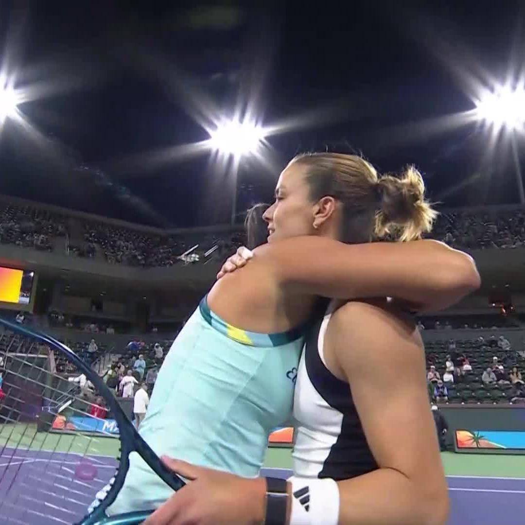 Imperious from the Greek ๐ฌ๐ท In a rematch of their 2023 Guadalajara semifinal, Maria Sakkari defeats Garcia 6-3, 6-4 in Indian Wells R3! #TennisParadise