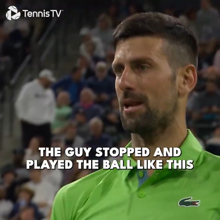 "He literally stopped" 🤯 A moment of contention during Novak Djokovic vs Luca Nardi... #TennisParadise