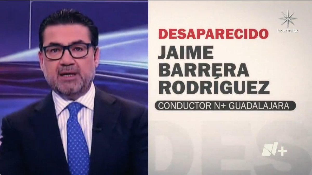Jaime Barrera Rodríguez, presentador del noticiero nocturno de N+ Guadalajara está desaparecido desde este mediodía. La familia confirmó que perdieron contacto. #EnPunto con Enrique Acevedo | #DecideInformado | Síguelo por
