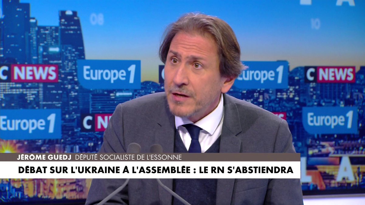 Jérôme Guedj sur l'abstention du RN lors du débat sur l'Ukraine : «On ne s’abstient pas quand il s’agit d’apporter un soutien indéfectible au peuple ukrainien», dans #LaGrandeInterview