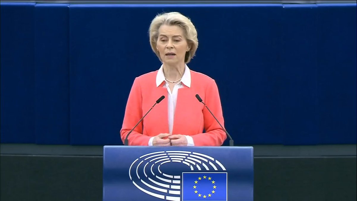 "Bosnia and Herzegovina is showing that it can deliver on its membership criteria, and on its citizens' aspiration to be part of our family. This is the reason why today, we will decide to recommend to the Council to open accession negotiations with Bosnia and Herzegovina." — President Ursula von der Leyen at the #EPlenary