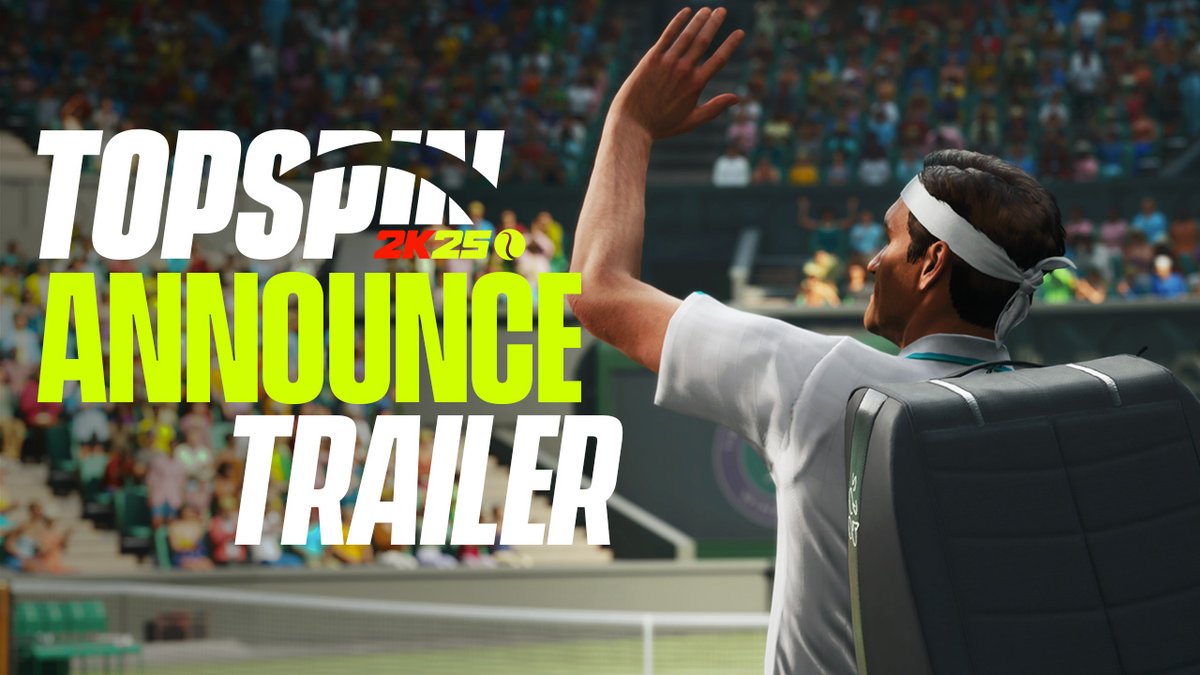 You've waited a long time for this, and so have we. #TopSpin2K25. 4.26.24 🎾 Serena Williams Roger Federer