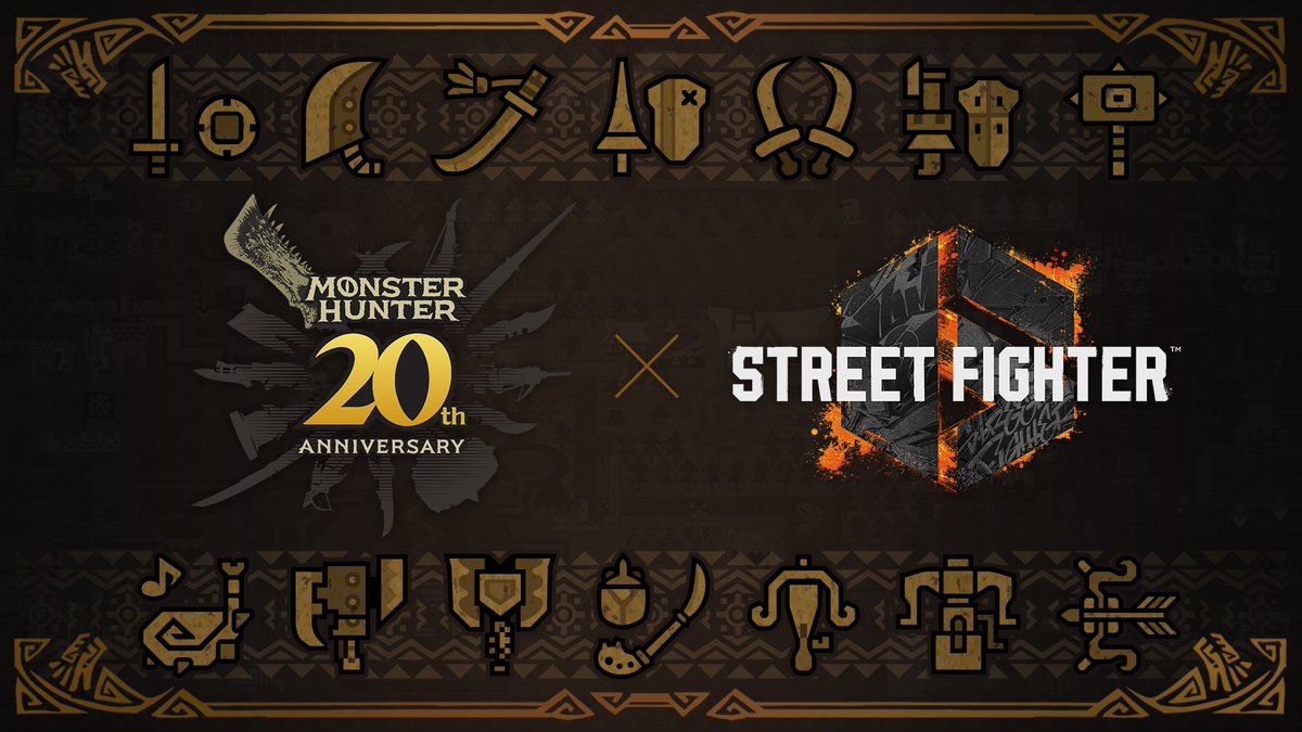 Street Fighter 6 x Monster Hunter 20th Anniversary🍖 Adventure through the Battle Hub in Rathalos Armor and take photos in a redesigned space built for all hunters. The quest begins in April!