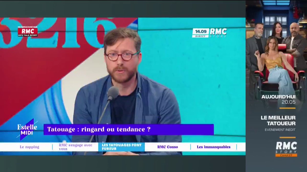 Tatouage : ringard ou tendance ?✌ 🗣️Sociologie des tatoués avec Pierre Rondeau : " C'est de la «beaufitude» ! Soit on est maori soit on fait partie d'un gang." #EstelleMidi