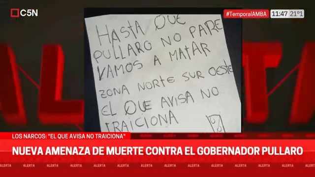 🚨 Nueva amenaza de muerte contra el gobernador de Santa Fe, Maximiliano Pullaro "Hasta que Pullaro no pare, vamos a matar" 🔴 [EN VIVO]