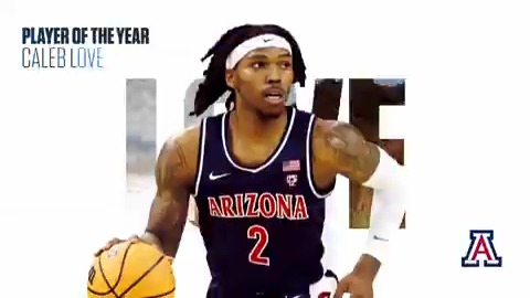 2023-24 #Pac12MBB Player of the Year, presented by Nextiva: Caleb Love 😼 Full release ➡️