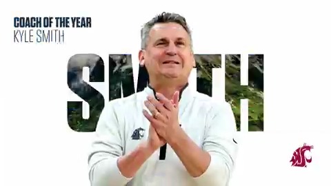 2023-24 #Pac12MBB John R. Wooden Coach of the Year: Kyle Smith, Washington State 🐾 Full release ➡️