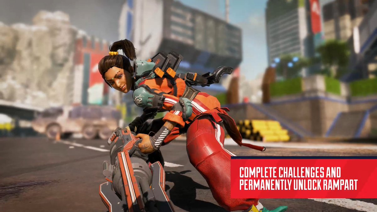 It's time to take Sheila for a spin! 🔧 Our next set of Legend Challenges is here, which means you can unlock Rampart for free and get one step closer to unlocking your Reactive Flatline Skin.