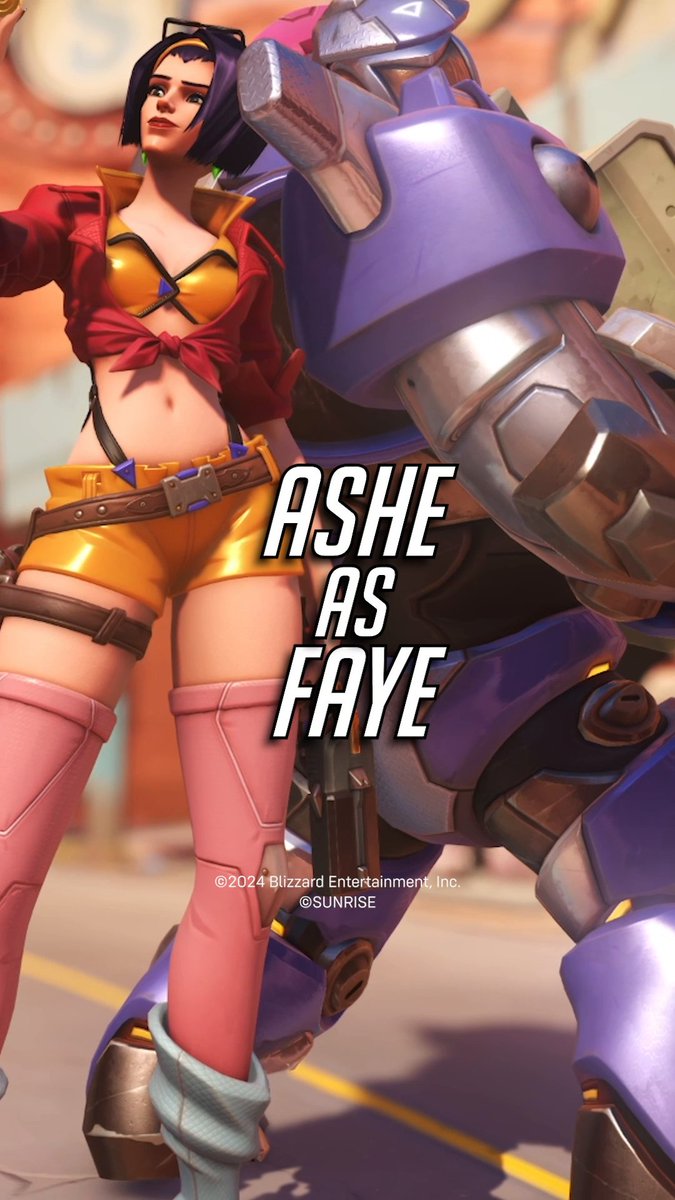 Shoot first, ask questions later with Ashe as Faye 💥 Get this Legendary skin and more during Overwatch 2 x Cowboy Bebop ✨
