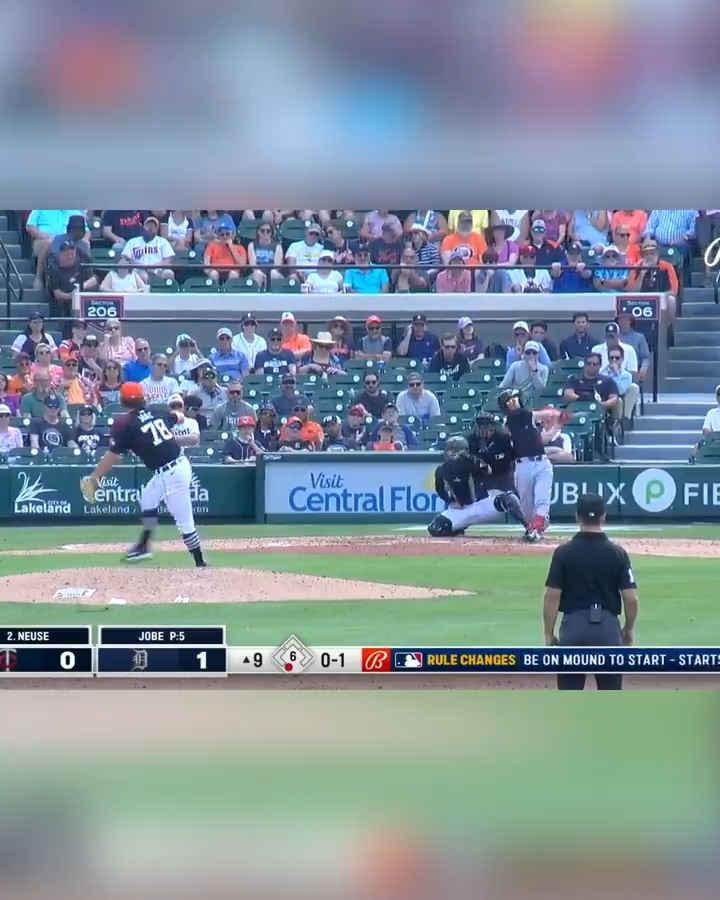 Jackson Jobe, MLB Pipeline's No. 25 overall prospect, throwing heat in his #SpringTraining debut 🔥