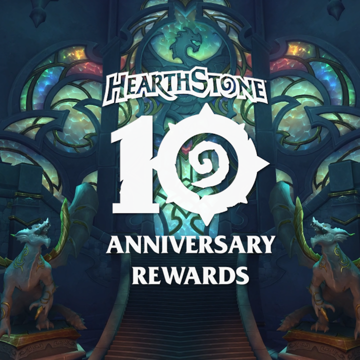 Sheathe your sword and draw your deck, Hearthstone’s 10th Anniversary is here with new rewards: ⚔️ Hearthstone Game Table toy 🧭 Compass Rose mount 🐭 Sarge companion pet 🎉 And more!